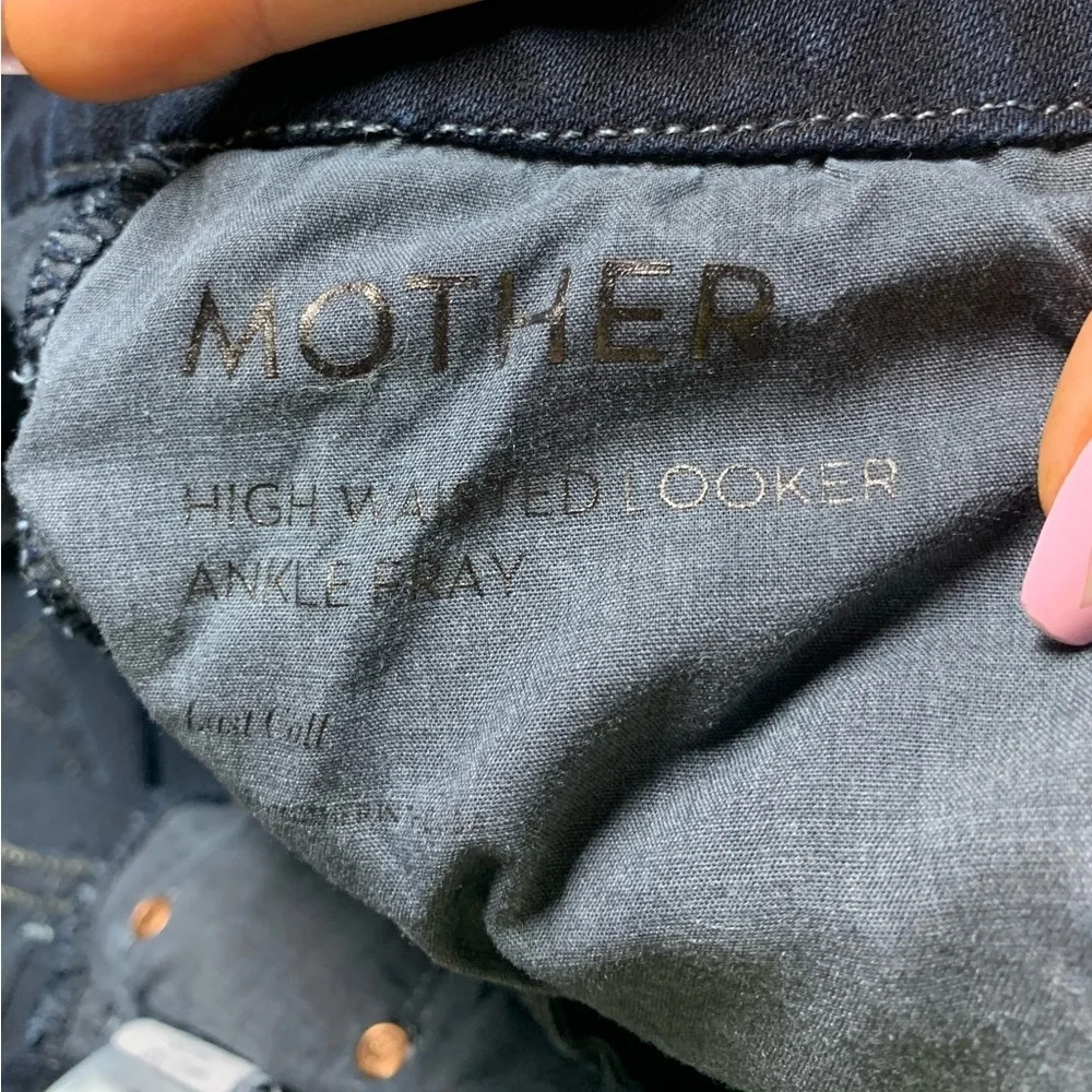 MOTHER High Waisted Looker Ankle Fray in Last Call - Picture 10 of 12
